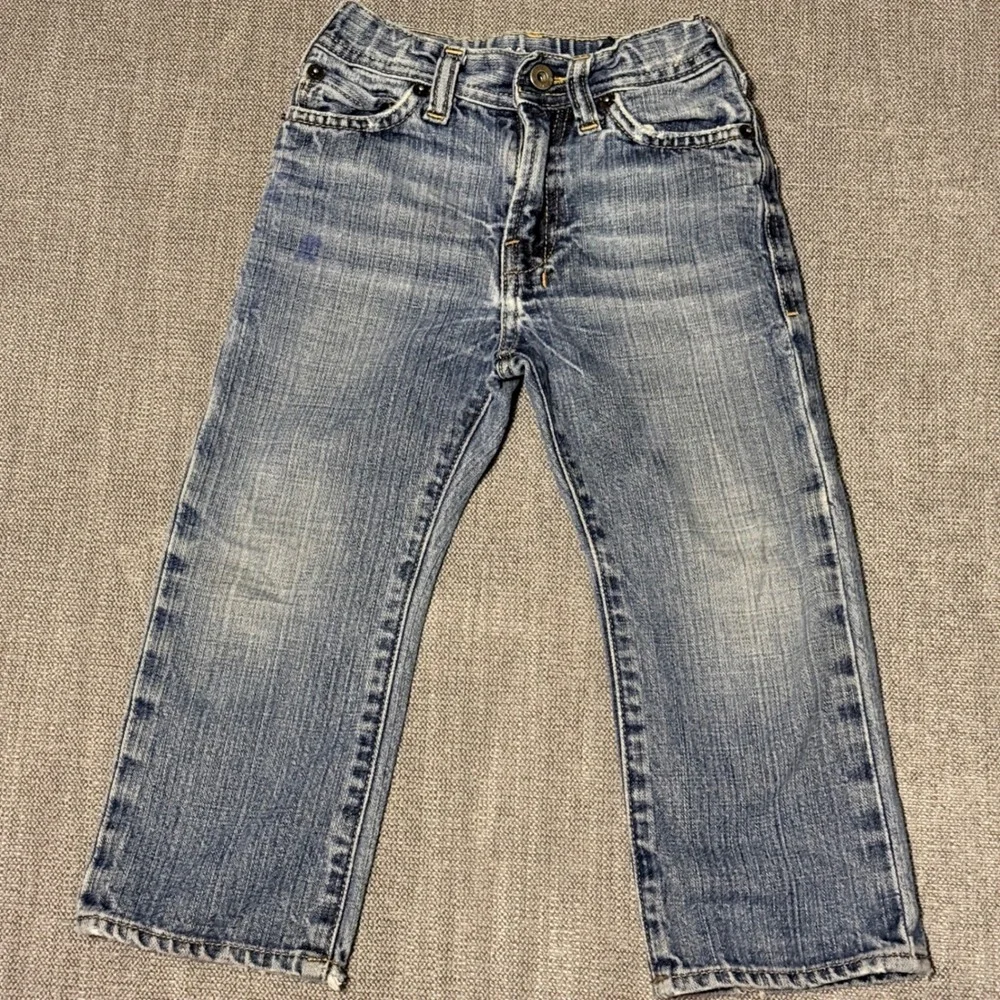 Guess Jeans Toddler Boys‎ Medium Wash Distressed Straight Leg Denim Pants 3T
